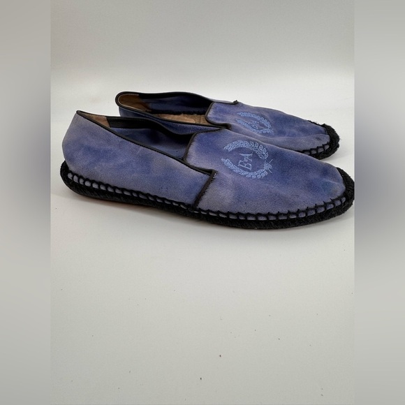 Emporio Armani Blue Suede Espadrilles Sz. 6 - Picture 2 of 7